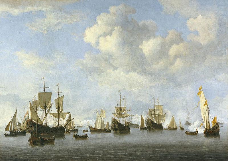 The Dutch Fleet in the Goeree Straits, Willem Van de Velde The Younger